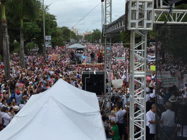 Marcha conra la ideología de género en Puerto Rico